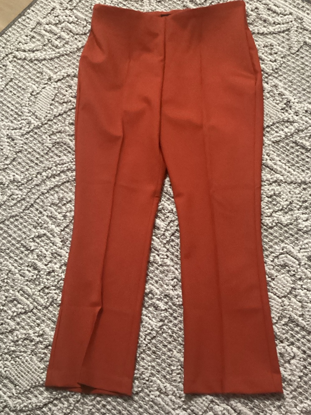 Rachel Zoe Rust Orange Straight-Leg Pants